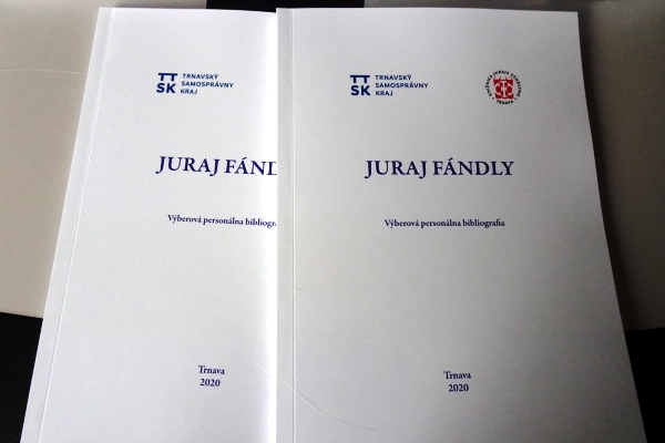 Juraj Fándly. Výberová personálna bibliografia