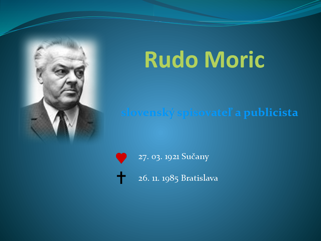 Rudo Moric (27. 3. 1921 - 26. 11. 1985)
