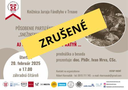 Pôsobenie partizánskeho oddielu "Snežinskij" v Považskom Inovci. Aj Slovensko má svoju Katyň...