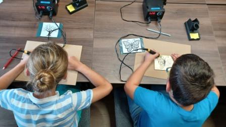 Tvorivé štvrtky - Vypaľovanie do dreva